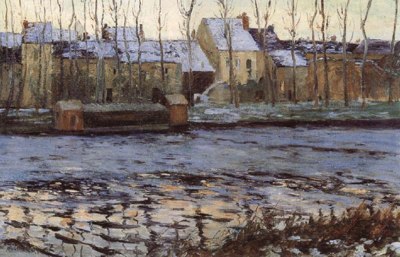 Maurice cullen Winter at Moret France oil painting art